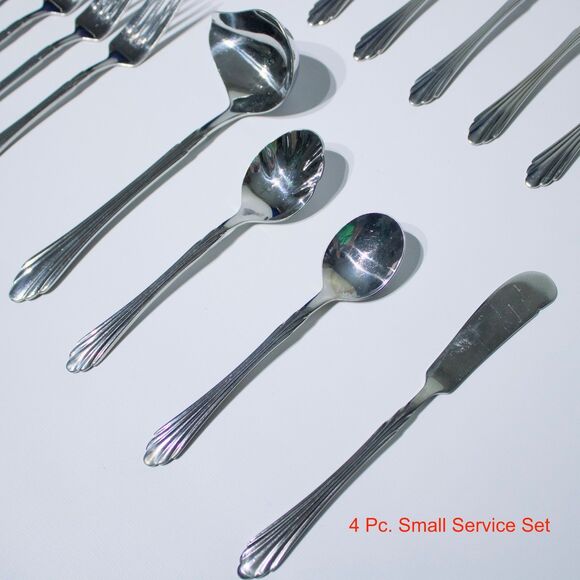 Vintage Retroneu Korea 18/8 Flatware & Serving Set 46 Pieces BARRINGTON - Picture 13 of 13